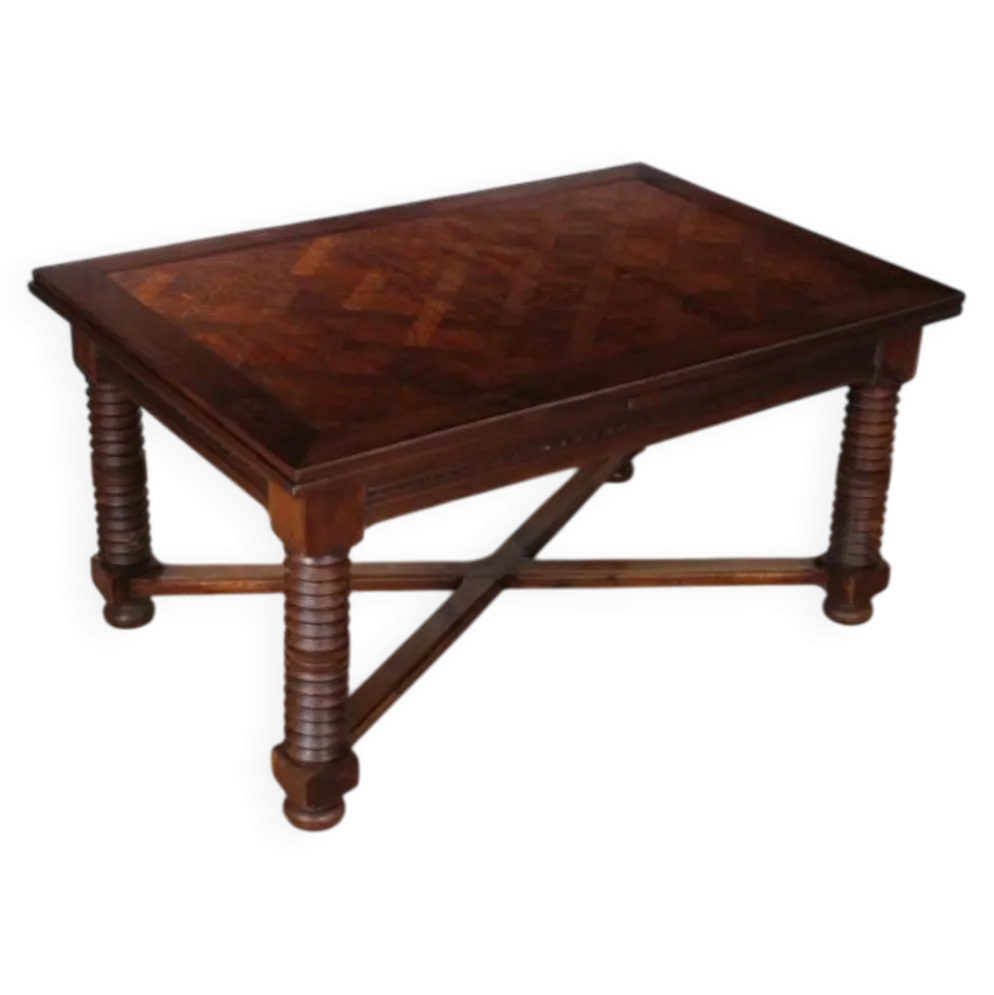 Table de repas extensible, travail français des années 1940