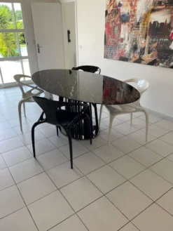 Table de repas Ivresse Roche Bobois + 4 chaises