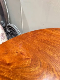 Table de salle à manger a bandeau en acajou de style louis xvi