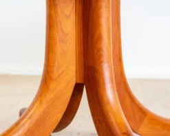 Table de salle à manger années 70 en teck massif, au design scandinave