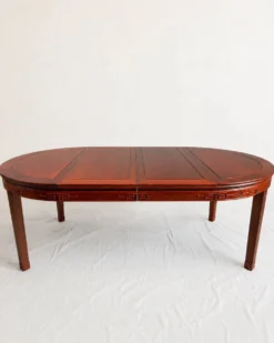 Table de salle à manger chinoise extensible en palissandre, années 70