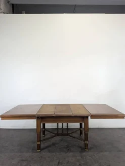 Table de salle à manger en acajou de style Art & Craft