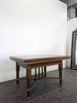 Table de salle à manger en acajou de style Art & Craft
