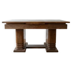 Table de salle à manger en bois massif style Art Déco
