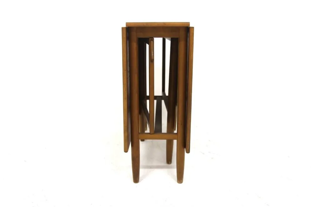 Table de salle à manger en teck à battants, "Pedro" K-O Westberg, Suède, 1950