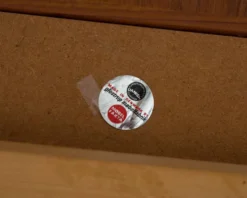Table de salle à manger en teck, fabriquée au Danemark, par la société Glos