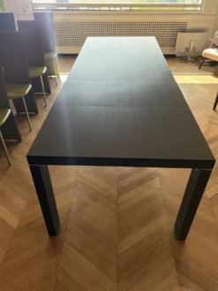 Table de Salle à Manger en Wenge foncé 170(+50+60) x100x75