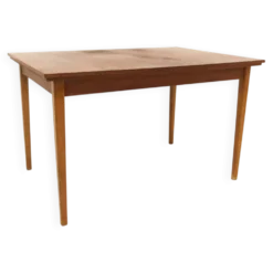 Table de salle à manger "portefeuille" en teck, Suède, 1960