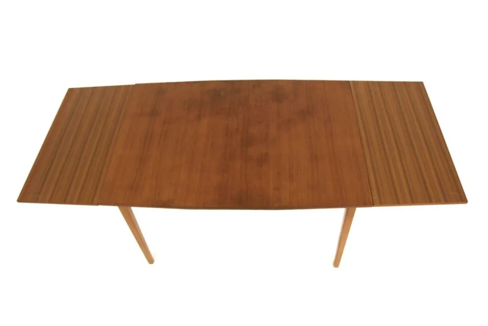 Table de salle à manger "portefeuille" en teck, Suède, 1960