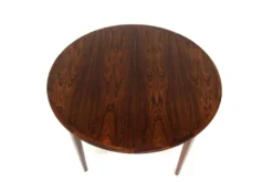 Table de salle à manger scandinave en palissandre, Rosengren, Danemark