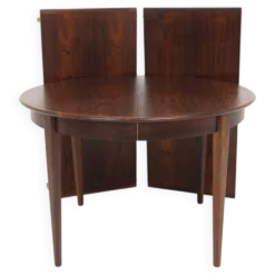 Table de salle à manger scandinave en palissandre, Rosengren, Danemark