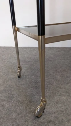Table desserte moderniste à roulettes, Italie vers 1950