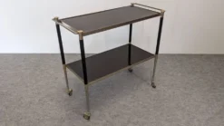 Table desserte moderniste à roulettes, Italie vers 1950