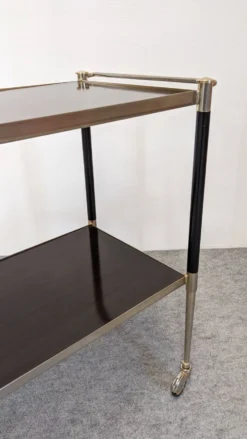 Table desserte moderniste à roulettes, Italie vers 1950