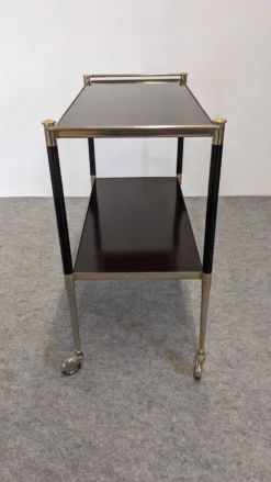Table desserte moderniste à roulettes, Italie vers 1950