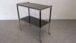 Table desserte moderniste à roulettes, Italie vers 1950