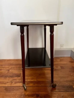 Table desserte pieds compas vintage