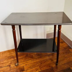 Table desserte pieds compas vintage