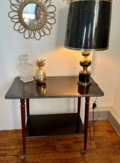 Table desserte pieds compas vintage