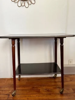 Table desserte pieds compas vintage