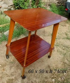 Table desserte roulante
