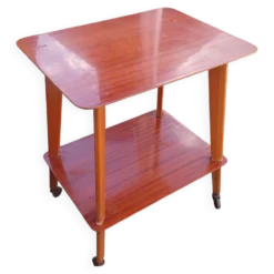 Table desserte roulante