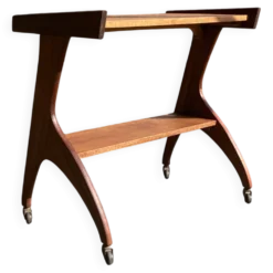 Table desserte à roulettes design 1950.