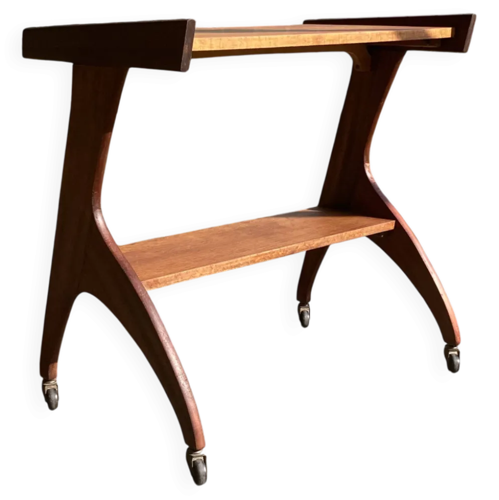 Table desserte à roulettes design 1950.