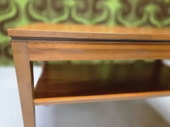 Table desserte roulette teck 1970