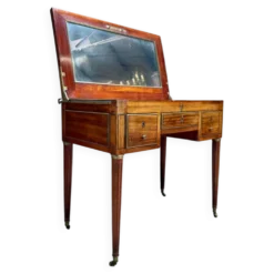 Table De Toilette Dite Coiffeuse D’homme En Acajou D’époque Louis XVI XVIII