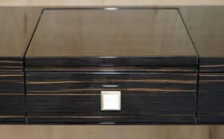Table de toilette et tabouret Nascondino Fendi Casa en ébène Macassar