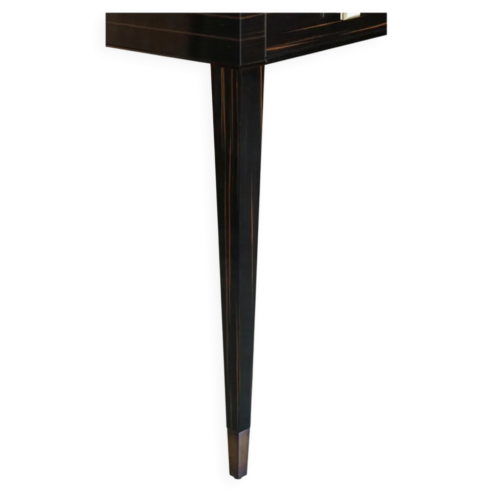 Table de toilette et tabouret Nascondino Fendi Casa en ébène Macassar