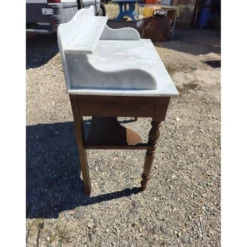 Table de toilette marbre blanc