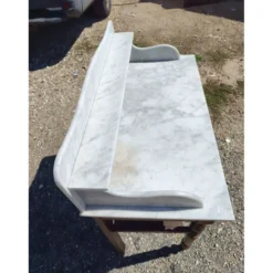 Table de toilette marbre blanc