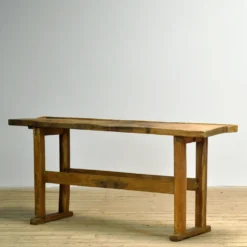 Table de travail en chêne, vers 1920
