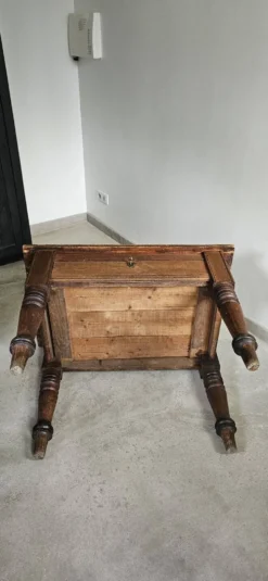 Table de travail française rustique antique de ferme, îlot Louis Philippe