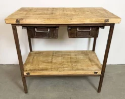 Table de travail industrielle vintage, années 1960