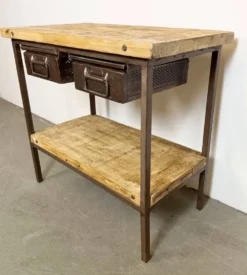 Table de travail industrielle vintage, années 1960