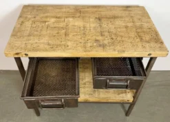 Table de travail industrielle vintage, années 1960