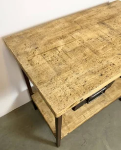 Table de travail industrielle vintage, années 1960