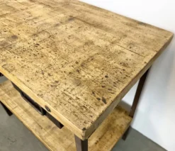 Table de travail industrielle vintage, années 1960