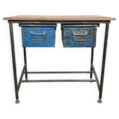 Table de travail industrielle vintage, années 1960