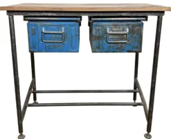 Table de travail industrielle vintage, années 1960