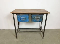 Table de travail industrielle vintage, années 1960