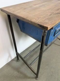 Table de travail industrielle vintage, années 1960