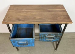 Table de travail industrielle vintage, années 1960