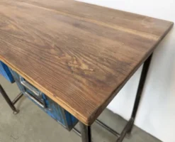 Table de travail industrielle vintage, années 1960