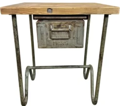 Table de travail industrielle vintage, années 1960