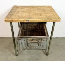 Table de travail industrielle vintage, années 1960