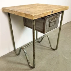 Table de travail industrielle vintage, années 1960